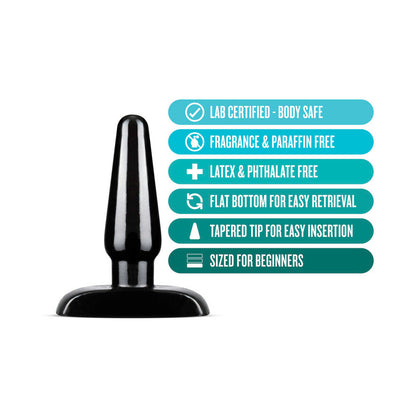 BLUSH - ANAL ADVENTURES BASIC ANAL PLUG SMALL BLACK