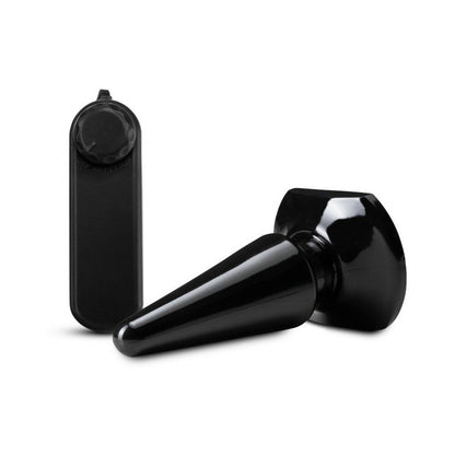 BLUSH - ANAL ADVENTURES BASIC VIBRATING ANAL PLEASER REMOTE-CONTROLLED PLUG BLACK