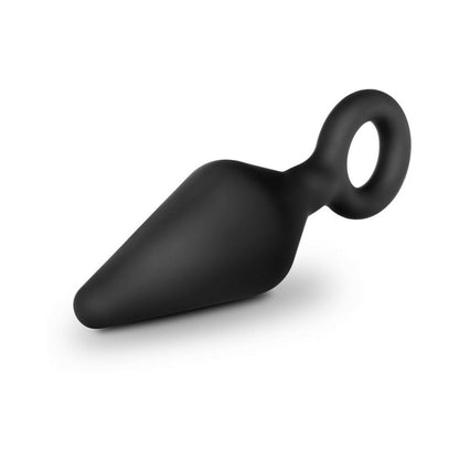 BLUSH - ANAL ADVENTURES PLATINUM SILICONE LOOP PLUG SMALL BLACK