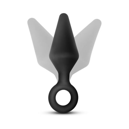 BLUSH - ANAL ADVENTURES PLATINUM SILICONE LOOP PLUG SMALL BLACK