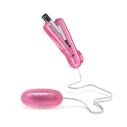 BLUSH - B YOURS GLITTER POWER BULLET REMOTE CONTROLLED EGG VIBRATOR