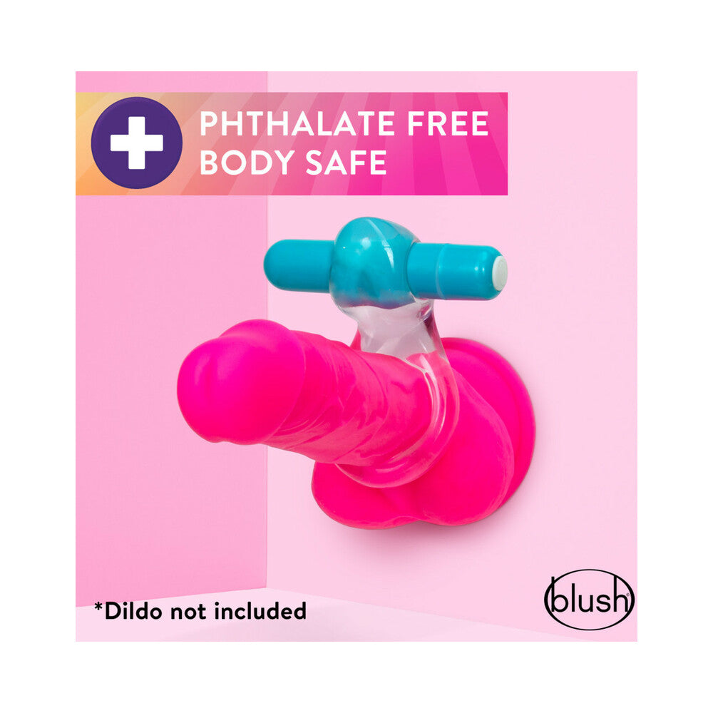 BLUSH - ANEL VIBRATÓRIO C-RING PLAY WITH ME DELIGHT AZUL