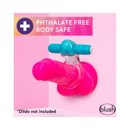 BLUSH - ANEL VIBRATÓRIO C-RING PLAY WITH ME DELIGHT AZUL