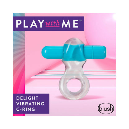 BLUSH - ANEL VIBRATÓRIO C-RING PLAY WITH ME DELIGHT AZUL