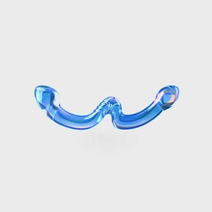 BIIRD - X WICUL OHWII DILDO DE VIDRO DE PONTA DUPLA PARA PONTO G E PONTO P