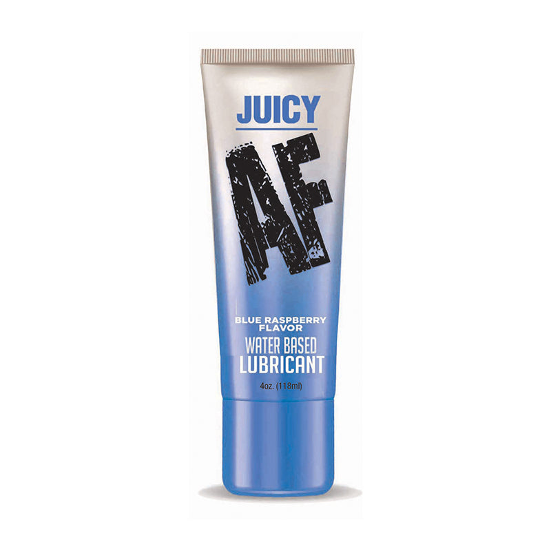 LITTLE GENIE - JUICY AF WATER BASED LUBRICANT BLUE RASPBERRY 4 OZ.