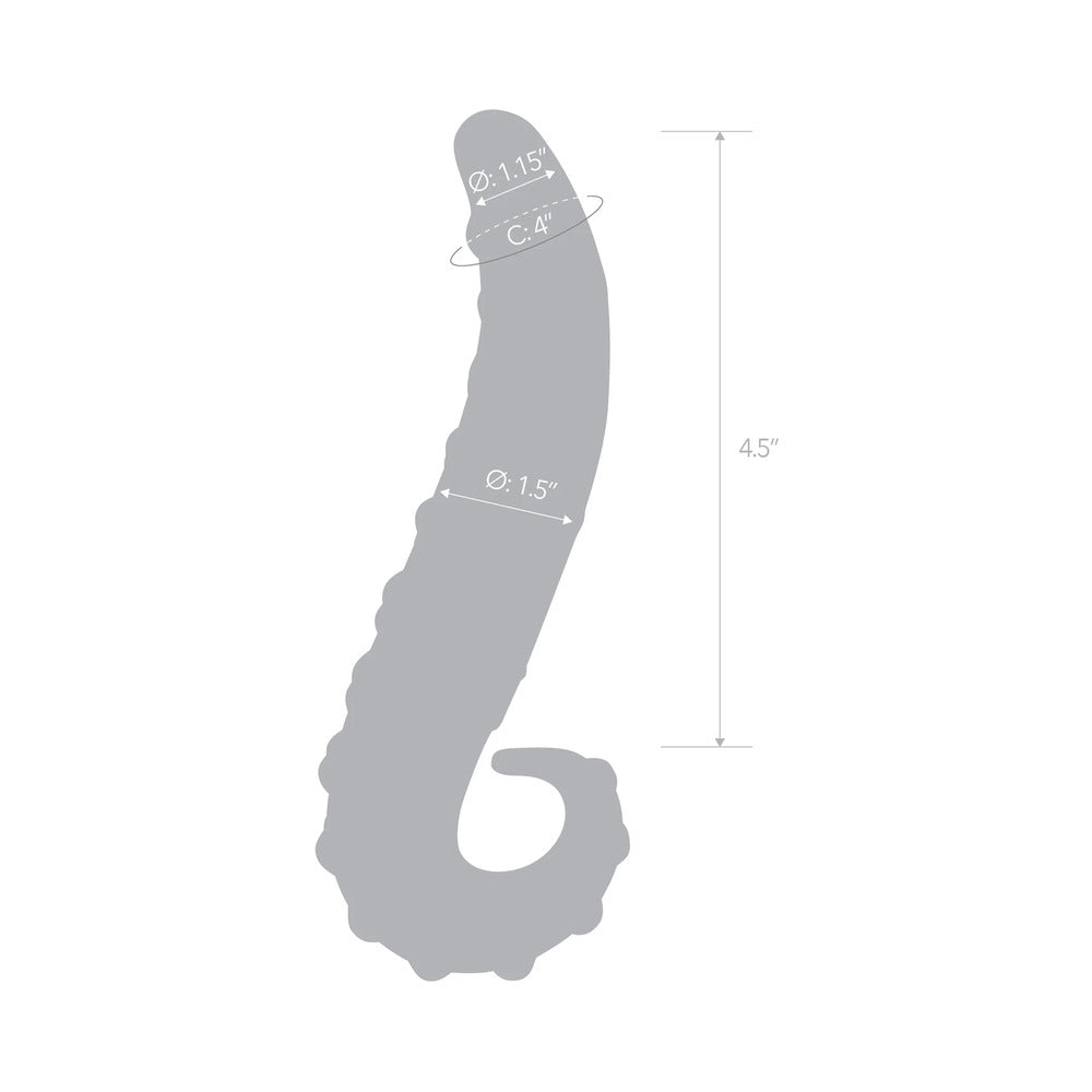 ELECTRIC EEL - DILDO DE VIDRO GLAS 6 POL. LICK-IT COR-DE-ROSA