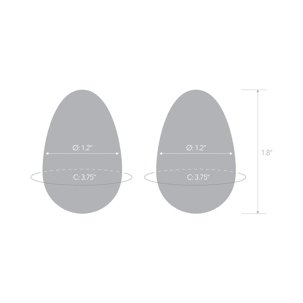 ELECTRIC EEL - GLAS 2-PIECE GLASS YONI EGG SET