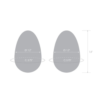 ELECTRIC EEL - GLAS 2-PIECE GLASS YONI EGG SET