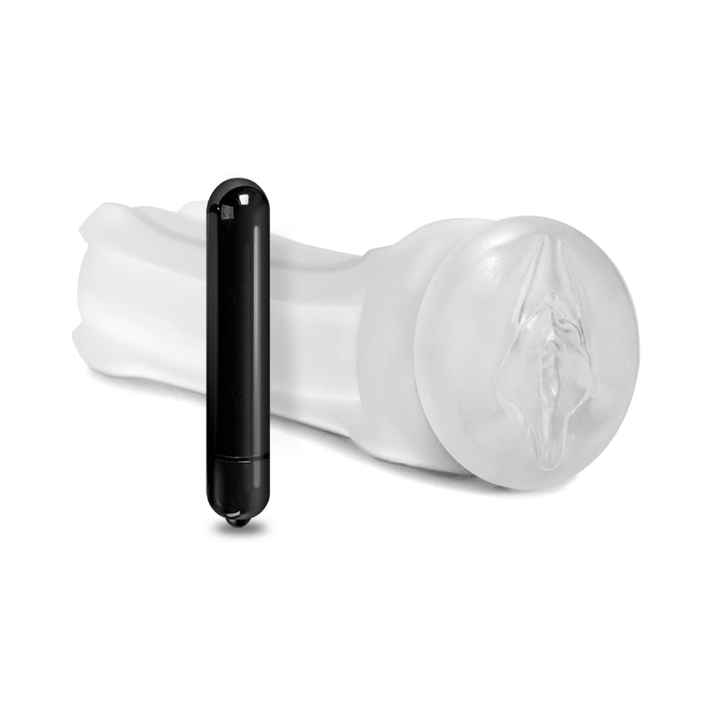 NOVIDADES GLOBAIS - HAPPY ENDING STROKER VIBRATÓRIO AUTO-LUBRIFICANTE PARA DUCHE - PUSSY