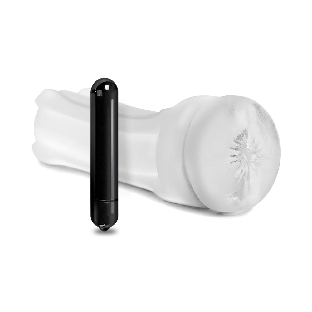 GLOBAL NOVELTIES - HAPPY ENDING VIBRATING, SELF-LUBRICATING SHOWER STROKER - ASS