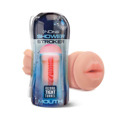 GLOBAL NOVELTIES - HAPPY ENDING SELF-LUBRICATING SHOWER STROKER - MOUTH
