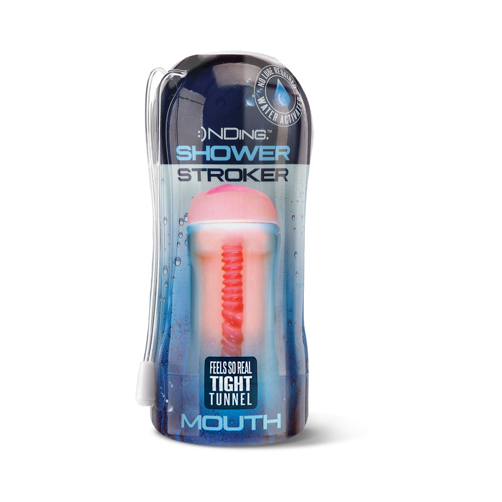 GLOBAL NOVELTIES - HAPPY ENDING SELF-LUBRICATING SHOWER STROKER - MOUTH