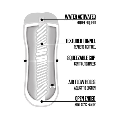 NOVIDADES GLOBAIS - HAPPY ENDING SELF-LUBRICATING SHOWER STROKER - ÂNUS