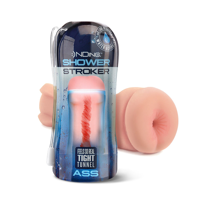 NOVIDADES GLOBAIS - HAPPY ENDING SELF-LUBRICATING SHOWER STROKER - ÂNUS