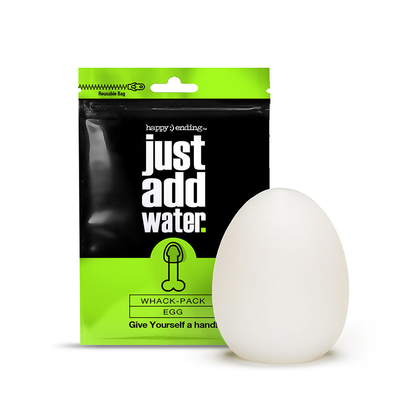GLOBAL NOVELTIES - HAPPY ENDING JUST ADD WATER SELF-LUBRICATING WHACK PACK - EGG