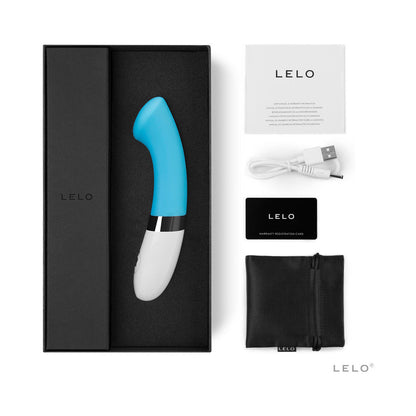 LELO - GIGI 2 RECHARGEABLE G-SPOT VIBRATOR TURQUOISE BLUE