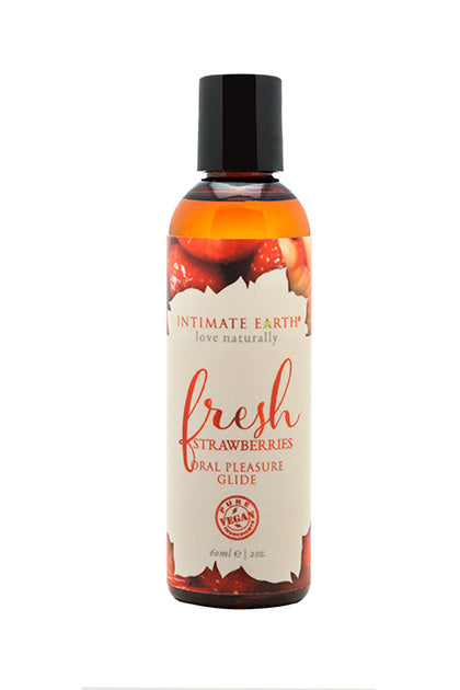 INTIMATE EARTH - FRESH STRAWBERRIES NATURAL FLAVORS GLIDE 60ML