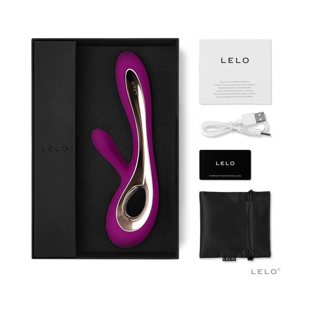 LELO - SORAYA 2 RECHARGEABLE RABBIT VIBRATOR DEEP ROSE