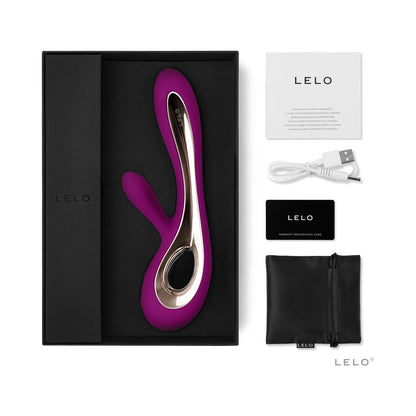 LELO - SORAYA 2 RECHARGEABLE RABBIT VIBRATOR DEEP ROSE