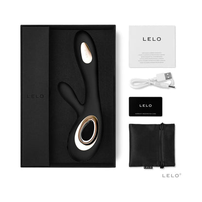 LELO - SORAYA WAVE RECHARGEABLE RABBIT VIBRATOR BLACK