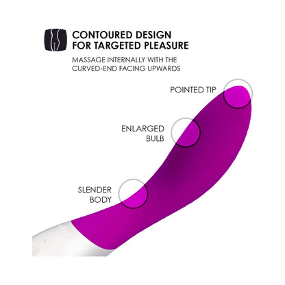 LELO - MONA WAVE RECHARGEABLE G-SPOT VIBRATOR DEEP ROSE