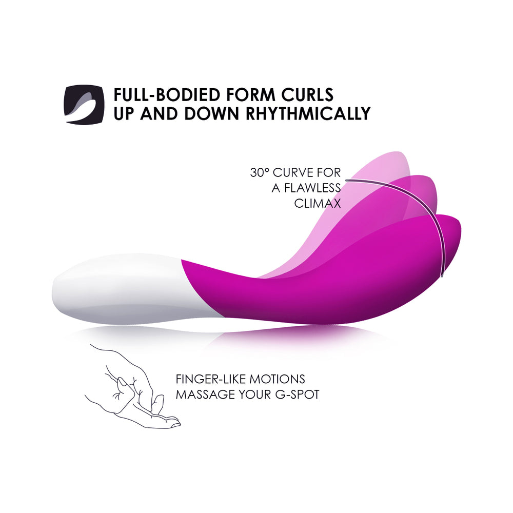 LELO - MONA WAVE RECHARGEABLE G-SPOT VIBRATOR DEEP ROSE