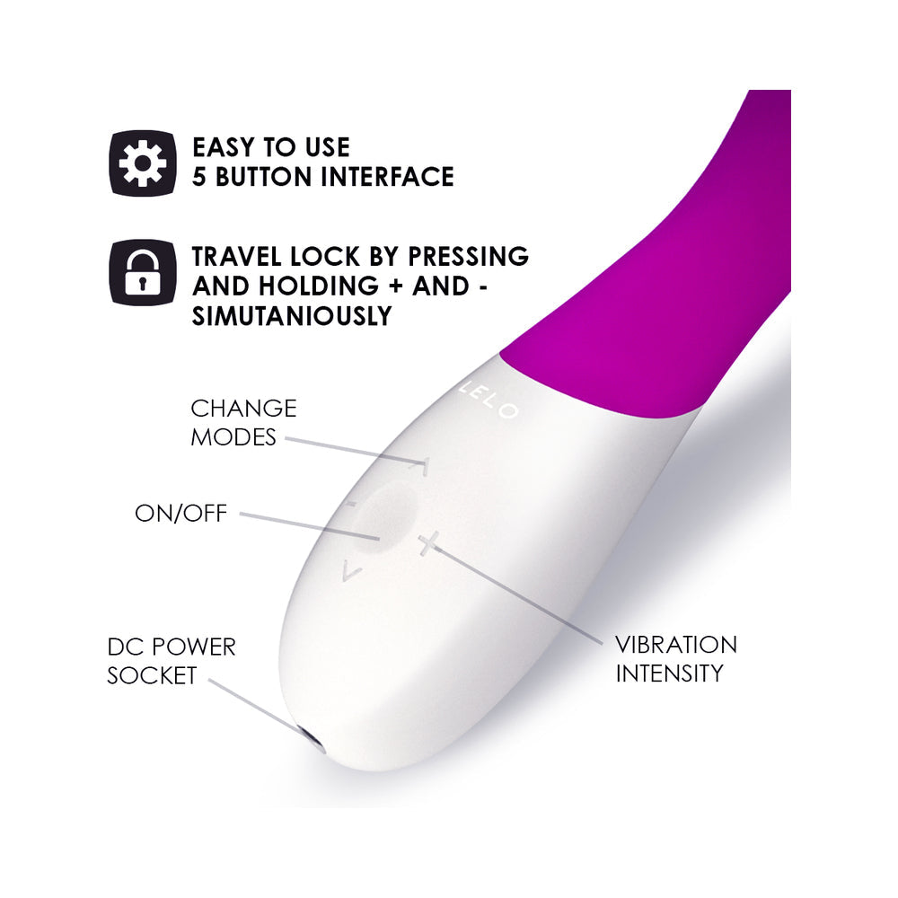 LELO - MONA WAVE RECHARGEABLE G-SPOT VIBRATOR DEEP ROSE