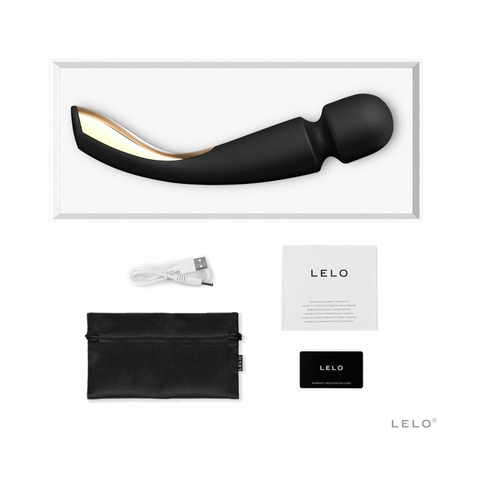 LELO - SMART WAND 2 LARGE RECHARGEABLE WAND VIBRATOR BLACK