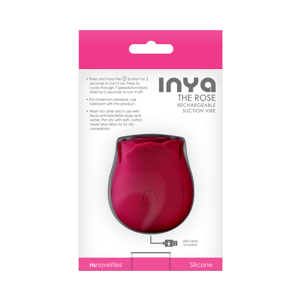 NS NOVELTIES - INYA THE ROSE RECHARGEABLE SUCTION VIBRATOR