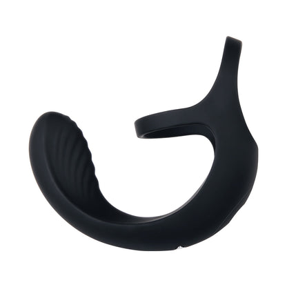ZERO TOLERANCE - VIBRATING BALL CRADLE RECHARGEABLE REMOTE-CONTROLLED SILICONE COCKRING BLACK