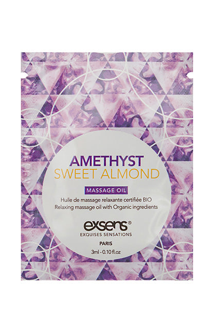 EXSENS - AMETHYST SWEET ALMOND MASSAGE OIL 3 ML.