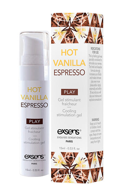 EXSENS - COOLING STIMULATION GEL HOT VANILLA ESPRESSO 15 ML.