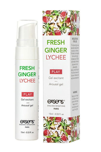 EXSENS - GEL FRESH GINGER LITCHI AROUSAL GEL 15 ML.