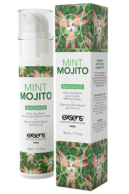 EXSENS - WARMIMG GOURMET MASSAGE OIL MINT MOJITO 50 ML
