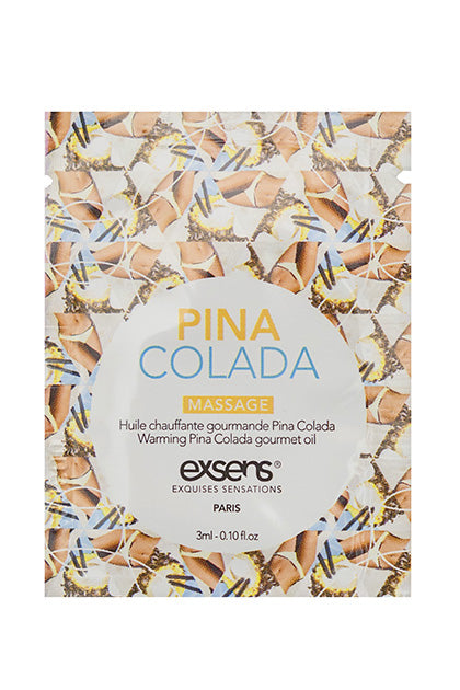 EXSENS - WARMING GOURMET MASSAGE OIL PIÑA COLADA SACHET 3 ML