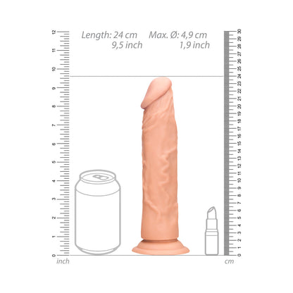 SHOTS - REALROCK REALISTIC 9 IN. DILDO WITH