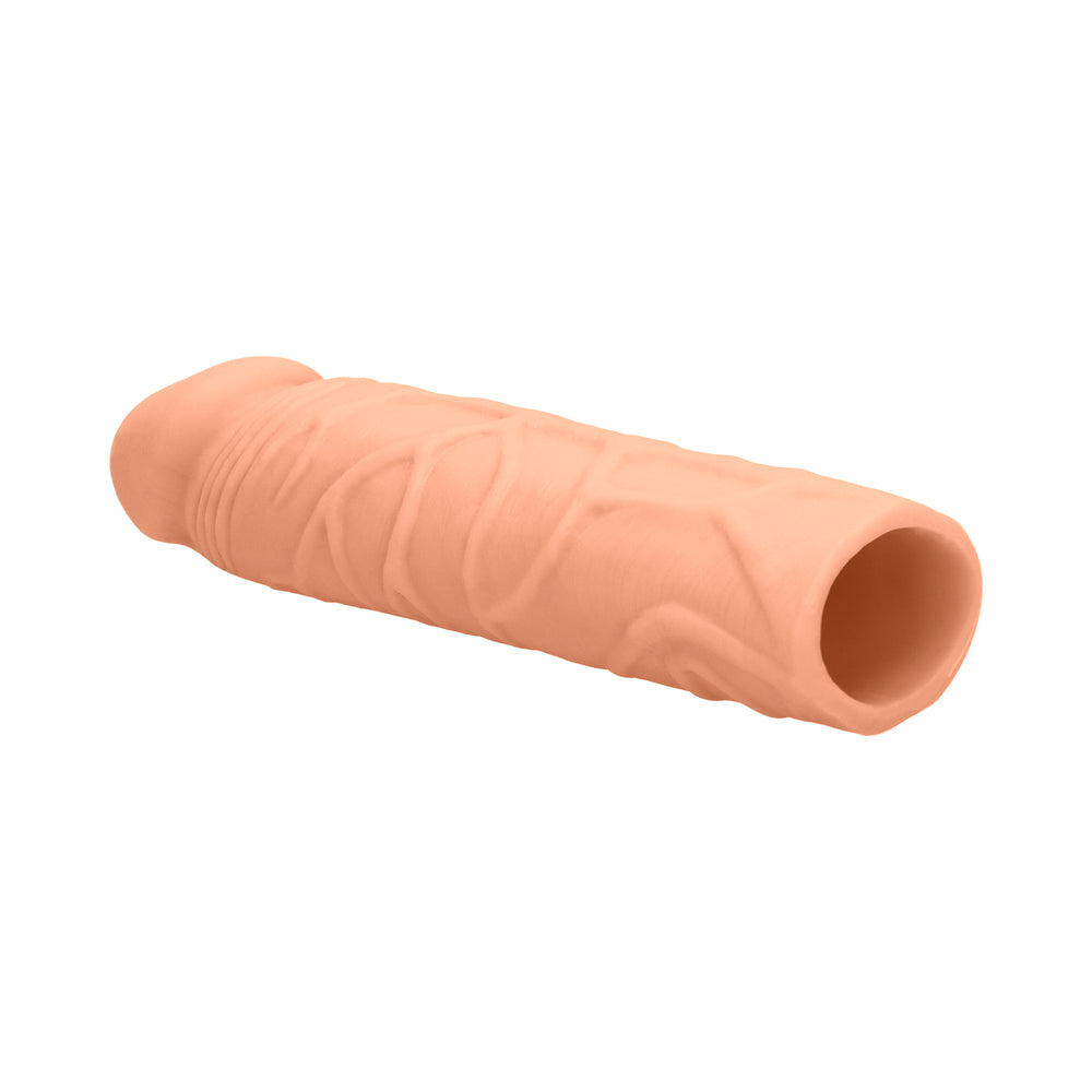 SHOTS - REALROCK REALISTIC VEINY 7 IN. PENIS SLEEVE EXTENDER