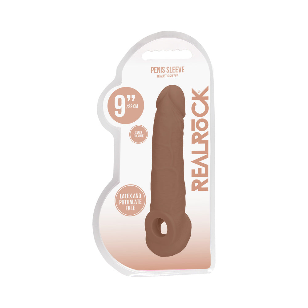 SHOTS - REALROCK REALISTIC 9 IN. PENIS SLEEVE EXTENDER SLING