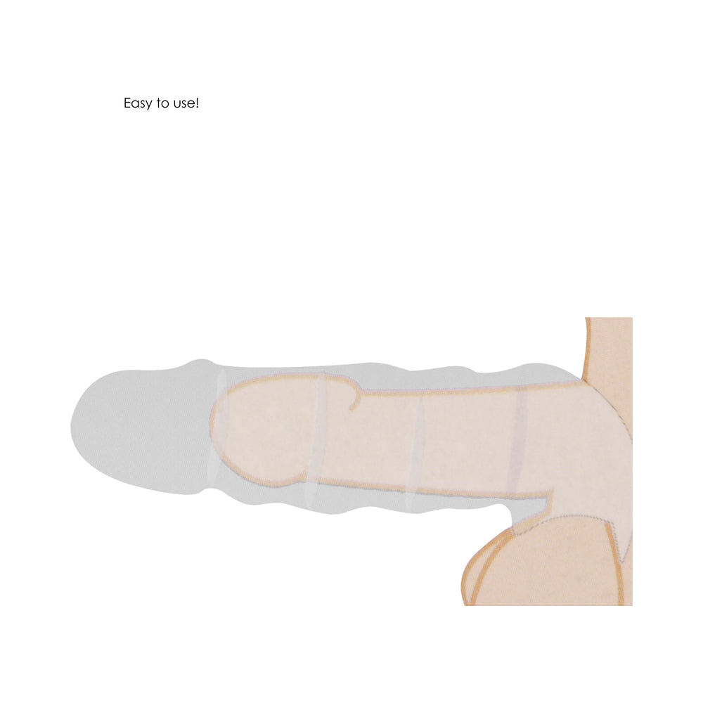 SHOTS - REALROCK REALISTIC 9 IN. PENIS SLEEVE EXTENDER SLING