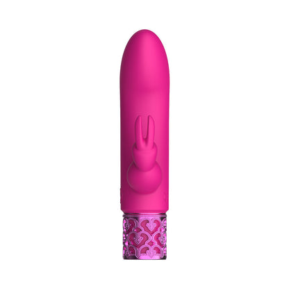 SHOTS - ROYAL GEMS DAZZLING RECHARGEABLE SILICONE MINIATURE RABBIT VIBRATOR PINK
