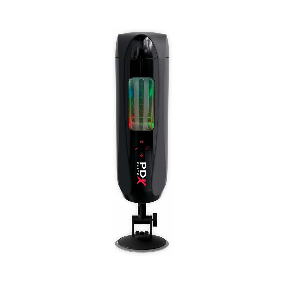 PDX BRANDS - PDX ELITE ULTIMATE MILKER 2 RECHARGEABLE GYRATING SUCTION STROKER WITH HANDS-FREE SUCTION CUP