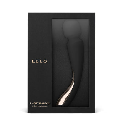 LELO - SMART WAND 2 MEDIUM RECHARGEABLE WAND VIBRATOR BLACK