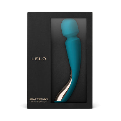 LELO - SMART WAND 2 MEDIUM RECHARGEABLE WAND VIBRATOR OCEAN BLUE