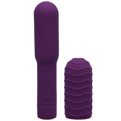 DOC JOHNSON - POCKET ROCKET ELITE BULA RECARREGÁVEL COM MANGA REMOVÍVEL ROXO