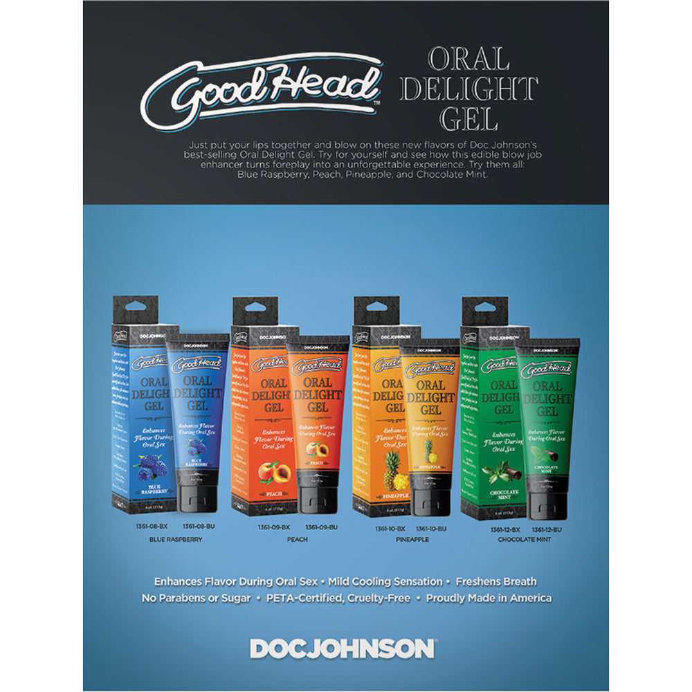 DOC JOHNSON - GOODHEAD ORAL DELIGHT GEL PINEAPPLE 4 OZ. BULK