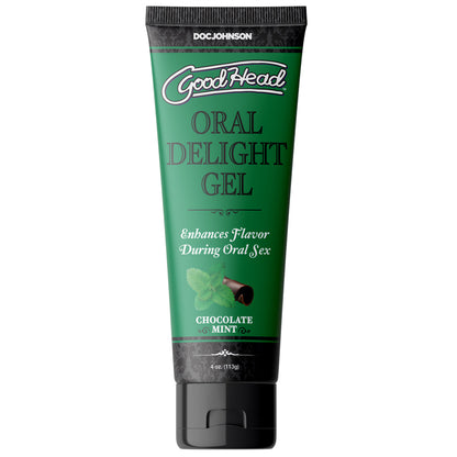DOC JOHNSON - GOODHEAD ORAL DELIGHT GEL CHOCOLATE MINT BULK 4 OZ.