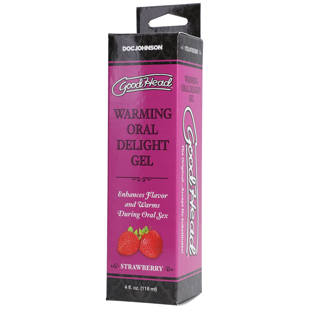 DOC JOHNSON - GOODHEAD WARMING ORAL DELIGHT GEL STRAWBERRY 4 OZ.