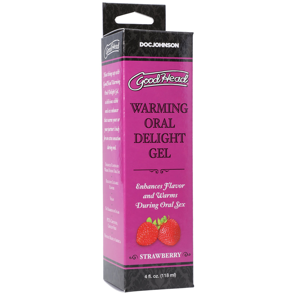 DOC JOHNSON - GOODHEAD WARMING ORAL DELIGHT GEL STRAWBERRY 4 OZ.