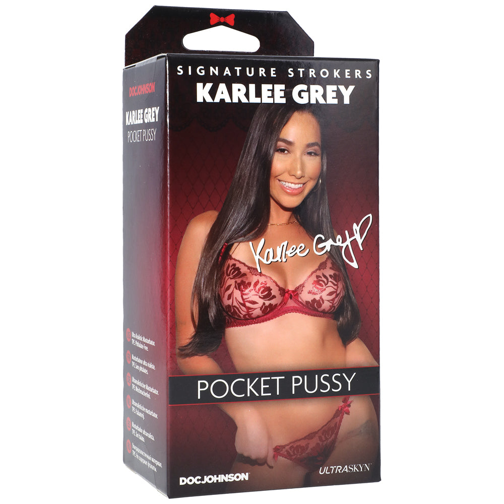 DOC JOHNSON - SIGNATURE STROKERS KARLEE GREY ULTRASKYN POCKET PUSSY